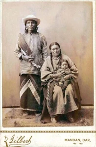 Native American Indian Wall Photo Picture Print Gray Bear and Family A4 - Picture 1 of 6