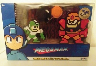 Figura de acción Mega Man vs Guts Man 30 aniversario Mega Man de JAKKS Pacific Foto 1 de 4