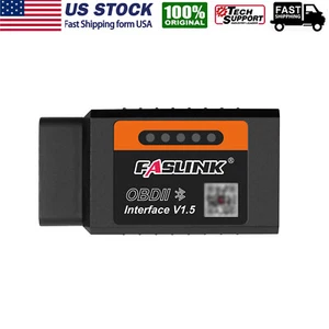 V1.5 Car OBD2 Code Reader Bluetooth Diagnostic Tool OBDII Scanner iOS Andriod - Picture 1 of 8