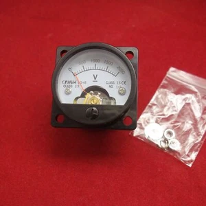 Voltímetro analógico DC 0-2000V medidor de panel de voltaje analógico SO45 2000V/1mA - Imagen 1 de 4