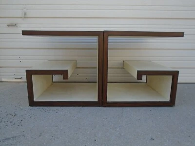 Art Deco  Coffee Table or 2 Side Greek Key Regency Postmodern Scroll Bench Pair - Image 1 of 4