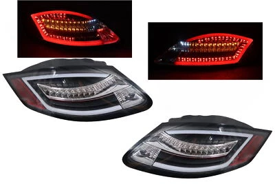 2005 06~2008~Porsche 987 Cayman/Boxster SEQUENTIAL SIGNAL LED Black Tail Light - Image 1 of 4