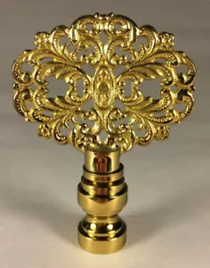 Nueva lámpara de roseta fundida a presión de latón liso de 2 3/8" acabado de arpa, pulida y lacada - Imagen 1 de 3
