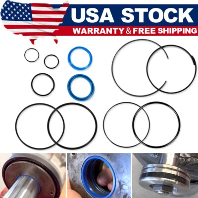 JF-AUTO For 5.0"Bore x 2.0" Rod Cylinde Hydraulic Log Splitter Cylinder Rebuild Seal Kit