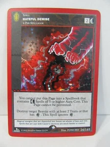 Metazoo Wilderness 1st Edition HATEFUL DEMISE 26/165 -Full Holo- MINT CONDITION! - Picture 1 of 3