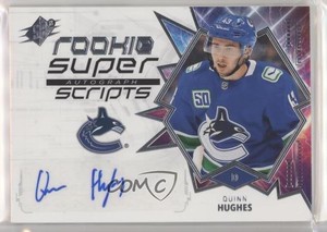 2019-20 SPx Rookie Superscripts Quinn Hughes #RSS-QH Rookie Auto RC