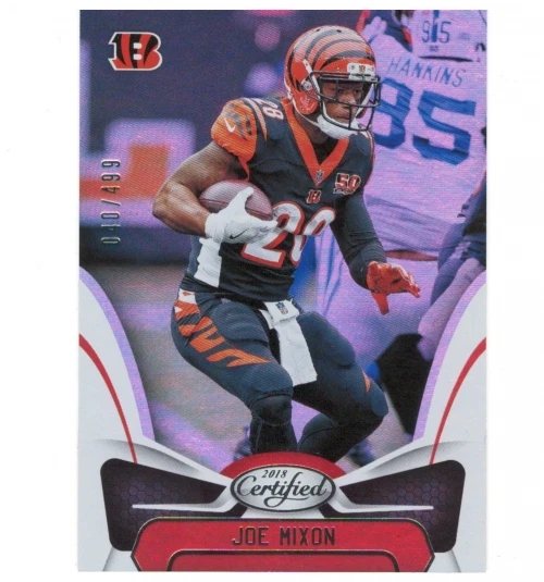 2018 Certified Mirror Silver #9 Joe Mixon /499 - NM-MT - Image 1 of 1