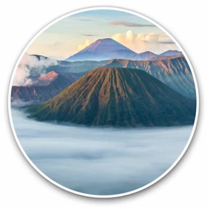 2 x Vinyl Stickers 20cm - Mount Bromo Indonesia Volcano Mountain Cool Gift #8082 - Afbeelding 1 van 9