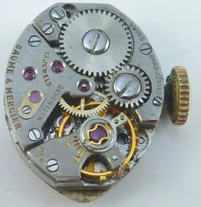 Vintage Baume & Mercier Mechanical Wristwatch Movement - Parts / Repair - Picture 1 of 5