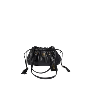 MIU MIU Joie Mini $2800 Black Nappa Leather Handbag New And Authentic - Picture 1 of 10