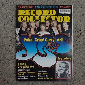Record Collector Yes George Harrison Jerry Lee Lewis Ted Nugent CCR Music FINE - Imagen 1 de 4