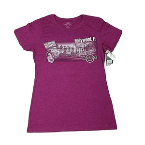 Camisa púrpura para mujer Hard Rock Café Hollywood Florida talla grande nueva con etiquetas - Imagen 1 de 5