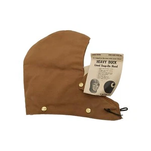 Carhartt Brown Heavy Duck Blanket Lined Snap-On Hood 60s/70s NOS W/tags Vintage  - Picture 1 of 16