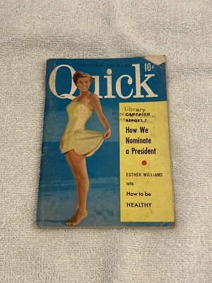 QUICK News Weekly June 16, 1952 Magazine Esther Williams Cover Marilyn Monroe - Image 1 of 4