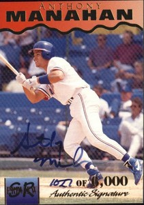 1995 Signature Rookies Previews Signatures #18 Anthony Manahan Auto /6000