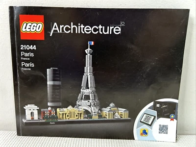 LEGO Architecture 21044 Paris France Instruction Manual ONLY *No Blocks Included - Image 1 of 3
