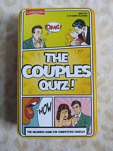 THE COUPLES QUIZ New Sealed Tin Box Board Newlywed Game Type Competive Party Fun