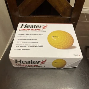 Heater Sports Pitching Machine Baseballs 1 Dozen - Yellow - Picture 1 of 6