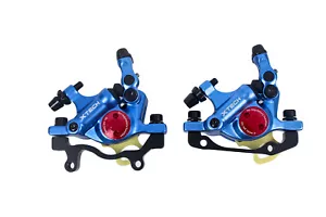 Juego de frenos de rotor de disco hidráulico para bicicleta Zoom Xtech para carretera/MTB/E-Bicicleta, etc. Azul - Imagen 1 de 12