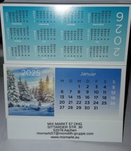Tisch Kalender 2025 mit Notizzetteln + Bunte Haftstreifen ca.15 x 17 cm NEU - Bild 1 von 5
