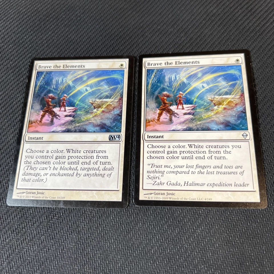 Brave the Elements Magic The Gathering Mtg Zendikar M14 Card 2 - Image 1 of 3