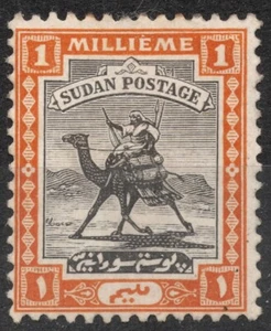 SG30 Sn: #29 1922 5M cartero de Sudán con dromedario, poste de camello (1921-23) - Imagen 1 de 2
