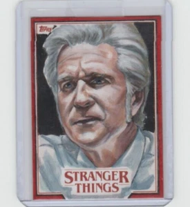 STRANGER THINGS DR. BRENNER SKETCH CARD BY ACCLAIMED ARTIST LEE LIGHTFOOT 1/1! - Picture 1 of 2