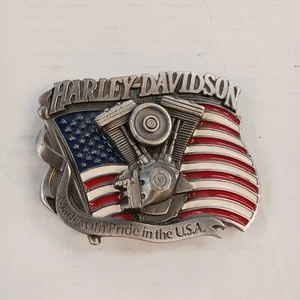 Harley Davidson Gürtelschnalle 1991 Baron USA Vintage H401 - Bild 1 von 10