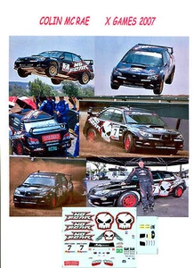 DECAL 1/43 - Subaru Imreza - Colin Mc Rae - X GAMES 2007 - Imagen 1 de 1
