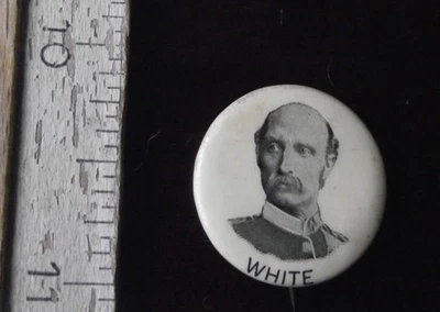 VINTAGE BOER WAR TIN PIN BADGE - Image 1 of 2