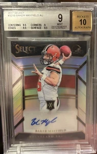 2017 Panini Select - 2018 XRC Mystery Autograph Baker Mayfield #321 Silver Prizm - Picture 1 of 2