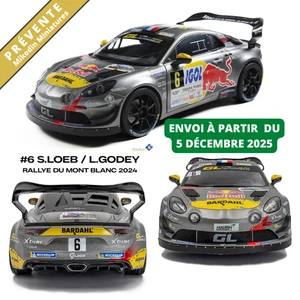 SOLIDO ALPINE A110 RGT+ #6 LOEB/ GODEY RALLYE MONT BLANC 2024 1:18 PREVENTE - Foto 1 di 9