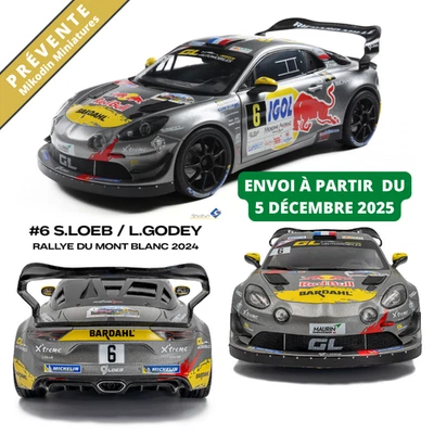 SOLIDO ALPINE A110 RGT+ #6 LOEB/ GODEY RALLYE MONT BLANC 2024 1:18 PREVENTE - Immagine 1 di 4