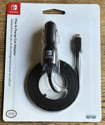 Play & Charge Car Adapter (Factory Sealed) Nintendo Switch Officially Licensed - image 1 of 4