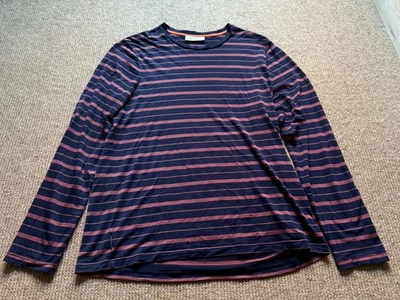 Camisa Icebreaker Mezcla Lana Para Hombre Talla Grande Manga Larga Rayas - Pequeño Defecto Foto 1 de 4