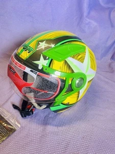 NEW PGR MP-01 Military Jet Pilot Open Face DOT Helmet Motorcycle Scooter Moped - Foto 1 di 11