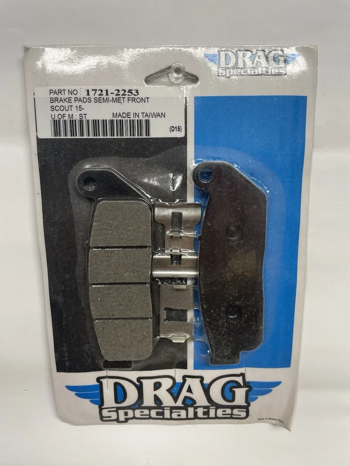 Pastillas de freno delanteras semimetálicas Drag Specialties Indian Scout 2017-2021 Foto 1 de 2