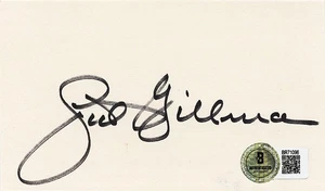 Sid Gillman signed handsigniert Karteikarte BAS Beckett - Bild 1 von 1