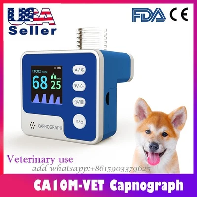 CA10M-VET Machine Handheld Veterinary CO2 Patient Monitor Capnograph Mainstream - Image 1 of 4
