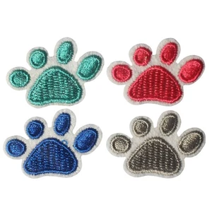 Feline Drive Fabric Embroidered Paw Patch 4 Paws Fab Lab Iron-On - Picture 1 of 7