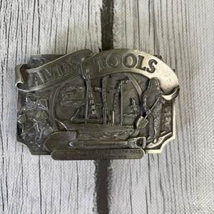Vintage 1983 Limited Edition AMES TOOLS Pewter Belt Buckle Serial 1935 Silver. - Picture 1 of 7