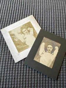 Two Antique Photos Of Women-Scandalous Poses - Picture 1 of 8