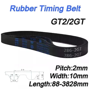 GT2 Timing Belt Fiberglass Reinforced Width 10mm Pitch 2mm for 3D Printer & CNC - Picture 1 of 8
