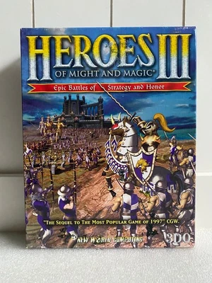 Heroes of Might and Magic III PC CD-ROM Big Box Strategy Game NWC / 3DO 1999 - Image 1 of 4