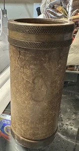 Tubo de fusible de enfriamiento de arco industrial de latón de la década de 1920 banco de dinero peso de papel - Imagen 1 de 4
