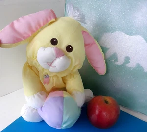 Vintage ~ Fisher Price ~ Puffalump gelber Hase Kaninchen Osterei Plüschtier ~ 1988 - Bild 1 von 12