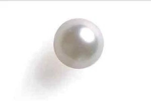Halbgebohrte weiße kultivierte echte Perle (3-8 mm) - Bild 1 von 1
