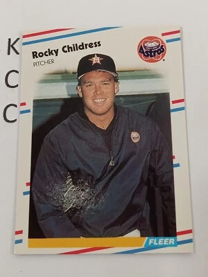 1988 Fleer MLB #442 Rocky Childress Houston Astros - Image 1 of 2