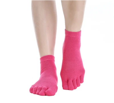 Women's Bella FiveToe Grip Non-Slip for Ballet Yoga Pilates Barre Toeless Socks - Image 1 of 3