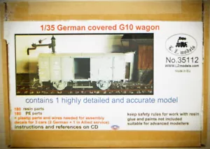 1:35 LZ Models 35112 Kit Covered Freight Car G10 180 Pieces Resin NEW in Original Box - Picture 1 of 3
